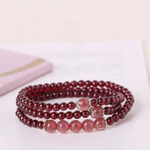 Natural Garnet Bracelet - Aspiration for Love & Happiness